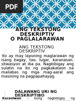 Ang Tekstong Deskriptiv o Paglalarawan