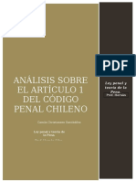 Análisis del Artículo 1 del Código Penal Chileno