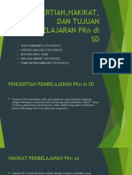 PENGERTIAN, HAKIKAT, DAN TUJUAN PEMBELAJARAN PKN Di SD