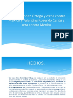 Caso Ines Fernandez Ortega y Caso Valentina Rosendo Cantú Vs México