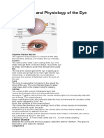 Anatomy and Physiology of The Eye