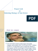 Project Work On Marketing Strategy of Tata Motors