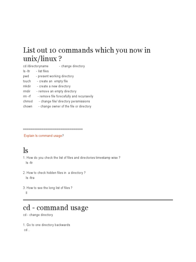 Linux Commands Cheat Sheet Port Computer Networking Operating System
