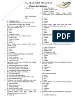 SOAL IPA FISIKA - Benda dan Sifatnya