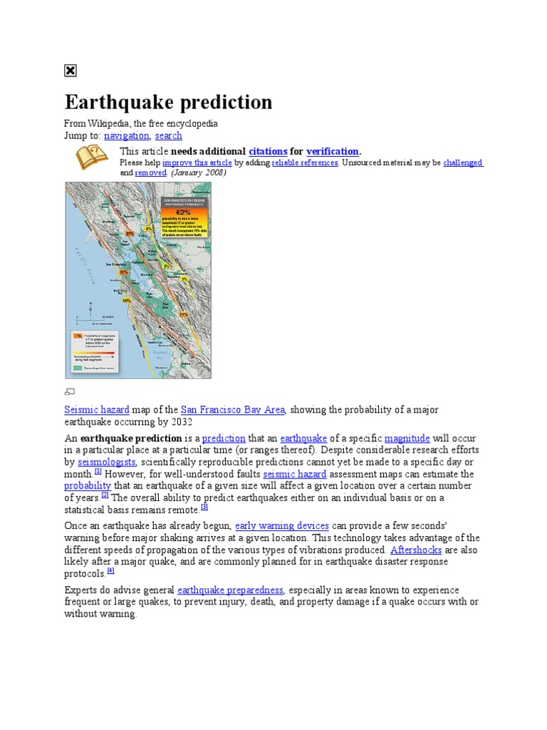 Earthquake Prediction Earthquakes Tide