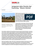Sejarah Pembangunan Jalur Kereta Api Pekanbaru - Kuansing - Muaro Zaman Dulu PDF