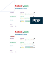 List Harga