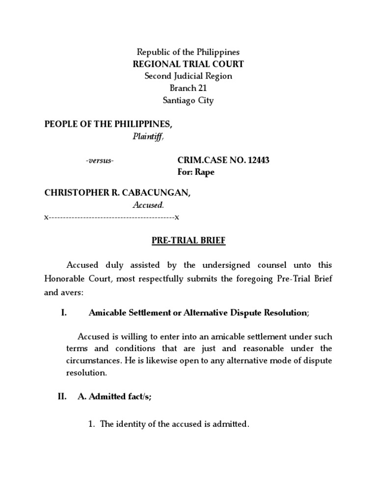 Pre Trial PDF Prosecutor Discovery (Law)