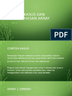 Studi Kasus Dan Pembahasan Array