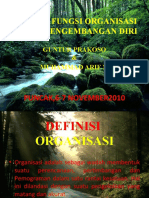 Peran & Fungsi Organisasi Dalam Pengembangan Diri - ppt.2010