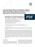 Combined Diagnostic Efficacy of Neutrophil-to-Lymphocyte Ratio (NLR), Platelet-to-Lymphocyte Ratio (PLR), and Mean Platelet Volume (MPV) as Biomarkers of Systemic Inflammation in the Diagnosis of Colorectal Can