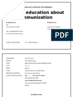 Immunization Education