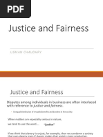 Justice and Fairness