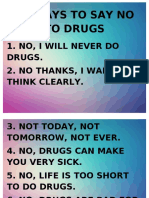 10 Ways To Say No To Drugs