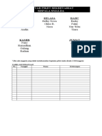 Daftar Piket Sekretariat