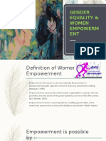 Gender Euality & Women Empowerment (Autosaved)