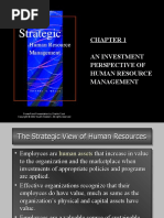 Chapter 1 SHRM Investment Perspective of HRM