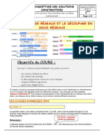 Classes Adressage Et Decoupage en Sous Reseaux PDF