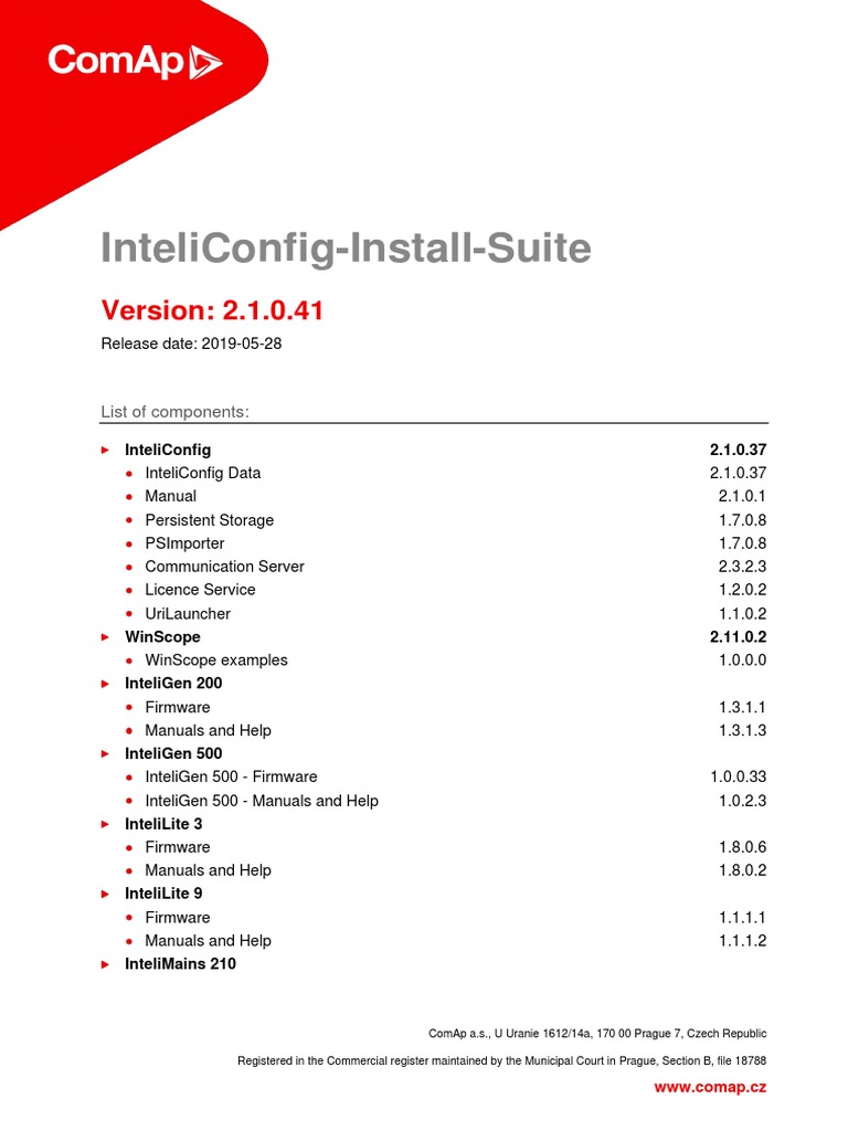 InteliConfig Install Suite | PDF | Computer Data | Data