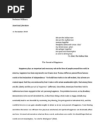 The Pursuit of Happiness