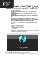 Step by step guide to flash TWRP