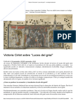 Victoria Cirlot Sobre "Luces Del Grial" - Un Trabajo Tartamudo PDF