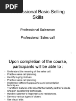 Professional Basic Selling Skills