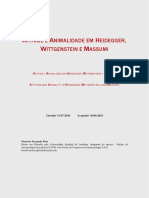 Atitude e Animalidade em Heidegger, Wittgenstein e Massumi