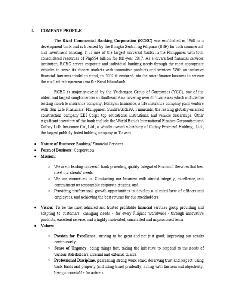 Case Study RCBC | PDF | Financial Services | Business