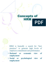 Concepts of HRM