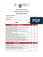 Pauta Evaluación Avances 8°