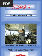 The Foundation of Total Quality Management