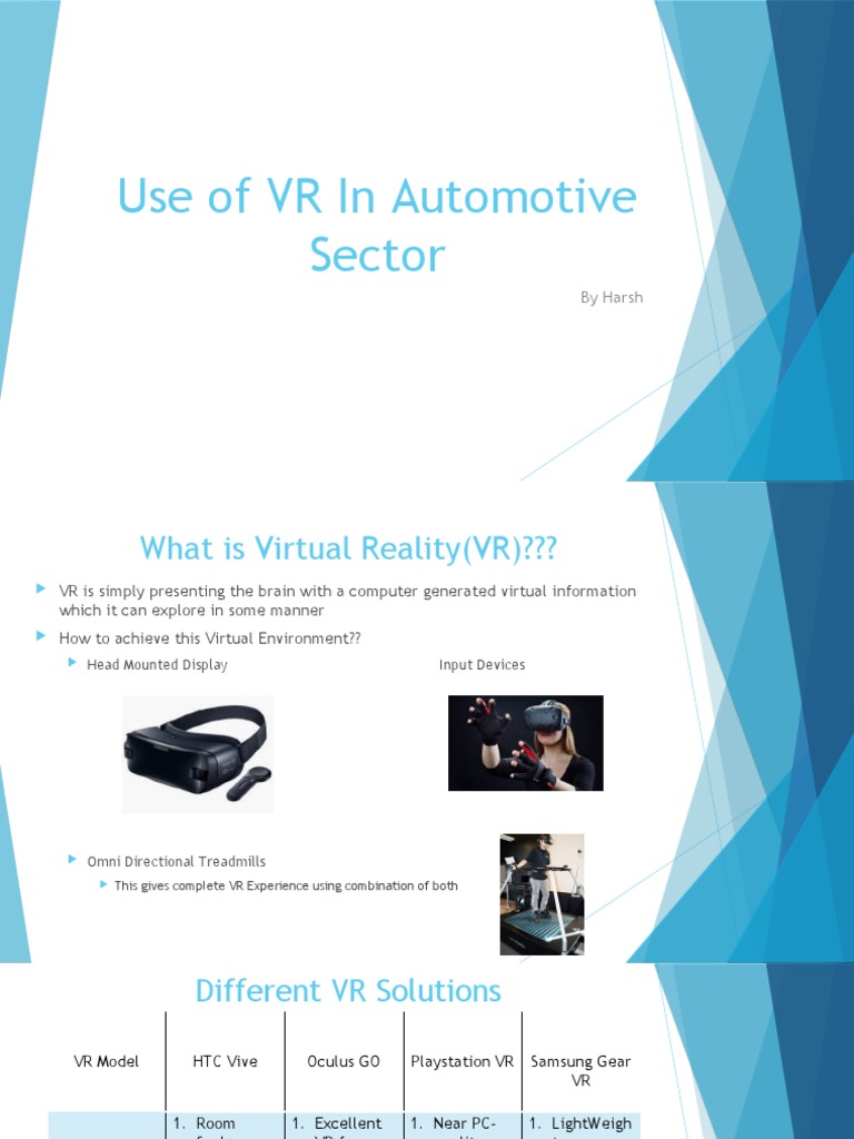 VR Innovations in Automotive Industry | PDF | Virtual Reality