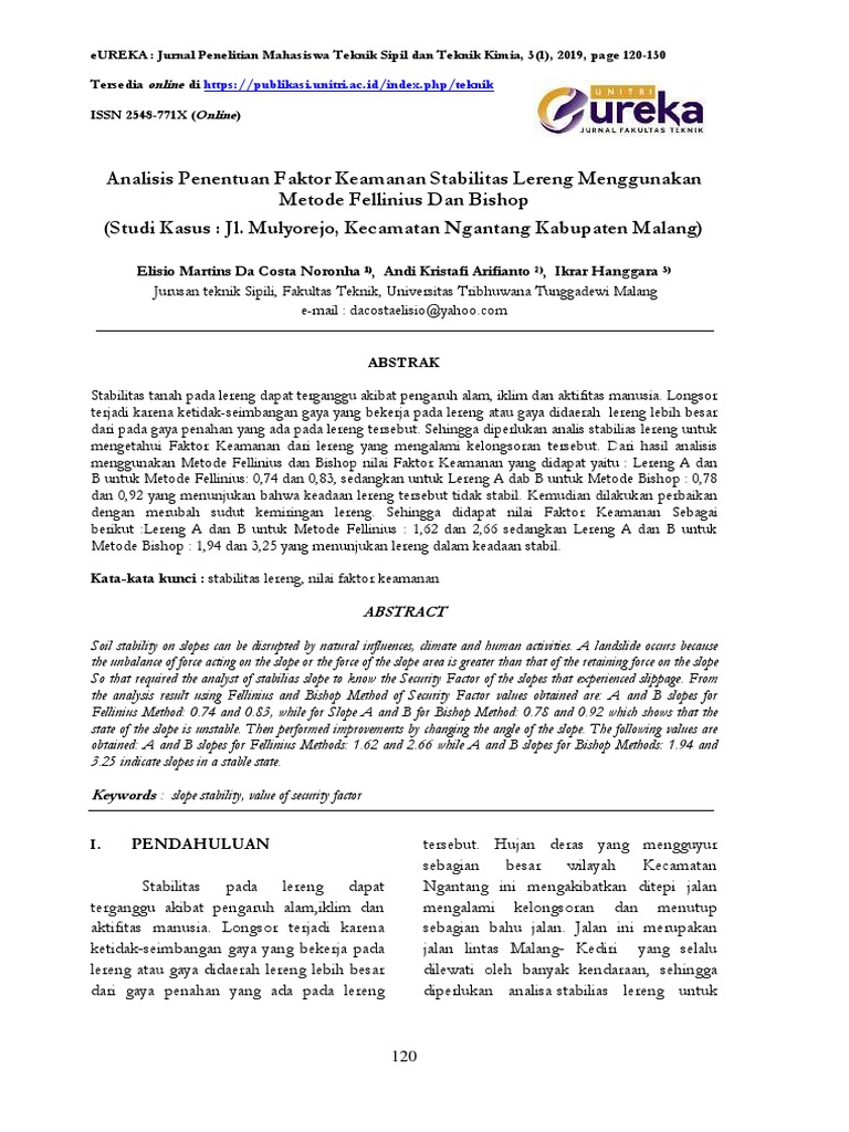 Jurnal Stabilitas Lereng Pdf Pdf