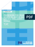 UN Women CoE Access To Justice Document FRAMEWORK FOR MEASURING ACCESS TO JUSTICE. Final PDF