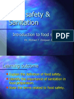 FOOD SAFETY, SANITATION AND INFECTIOUS DISEASES (Autosaved)