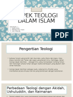 Aspek Teologi Dalam Islam FIX