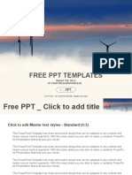 Windrad With Cloudscape PowerPoint Templates Standard