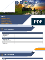 Aceh 2020 - Profil Desa