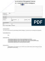 CS 331 - Outline Spring 2020