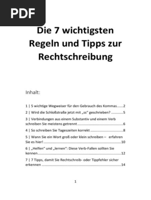 Die 7 Wichtigsten Regeln Und Tipps Zur Rechtschreibung