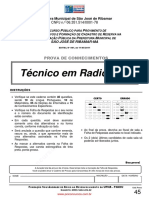 Fsadu - 2011 - Prova de Tec. em Radiologia - Sao Jose de Ribamar