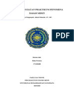 Laporan Kegiatan Praktikum Fenomena Dasar Mesin