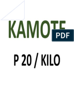 Available Kamote