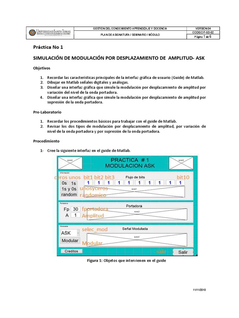 Simulación de Modulación ASK en Matlab | PDF | Telecomunicaciones ...