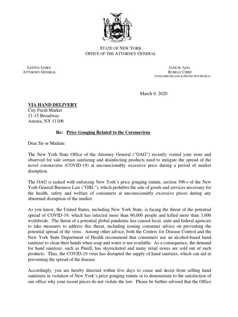 City Fresh Letter New York City Government