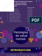 Patologias de Salud Mental.