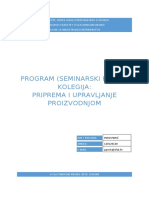 PiUP - Dio PP - Vježbe - Tehnološki Postupak