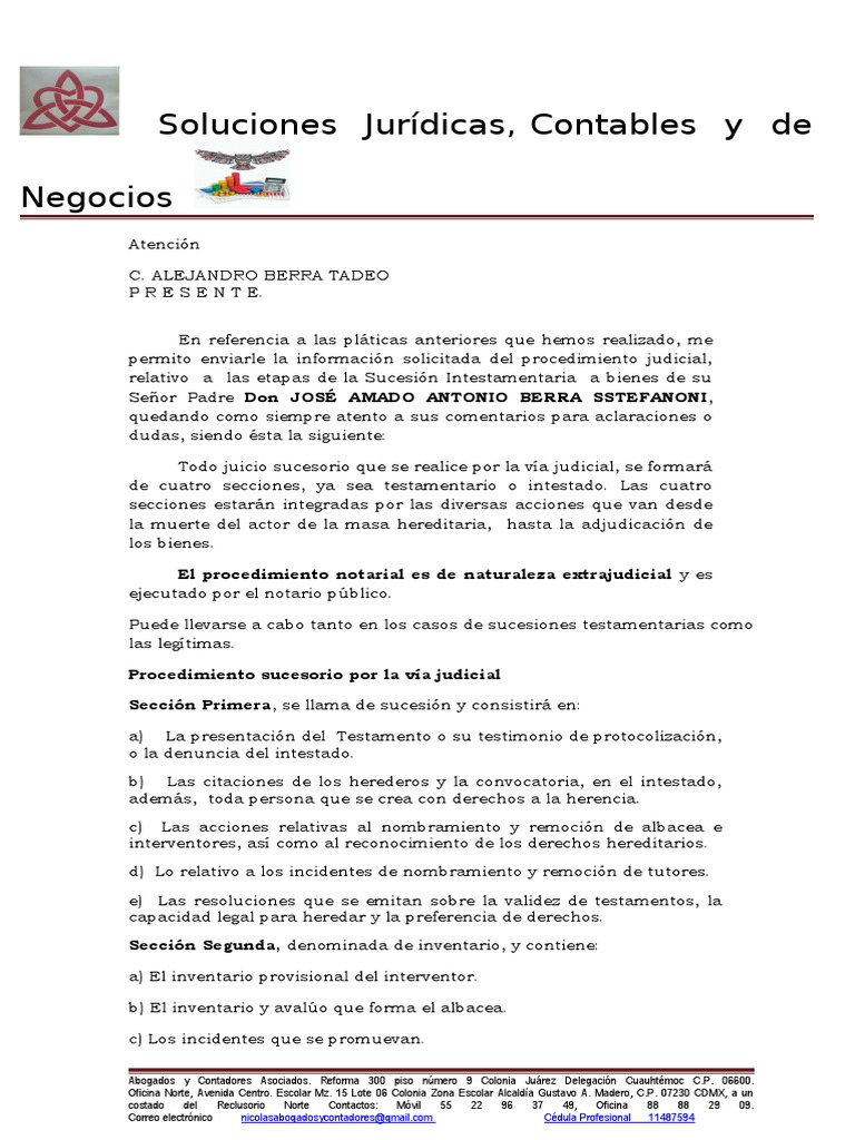 Etapas Del Juicio Sucesorio Pdf Herencia Gobierno
