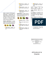 Los artículos determinados e indeterminados en la oración